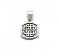 PE001294 Small genuine sterling silver pendant charm solid hallmarked 925 Celtic knot